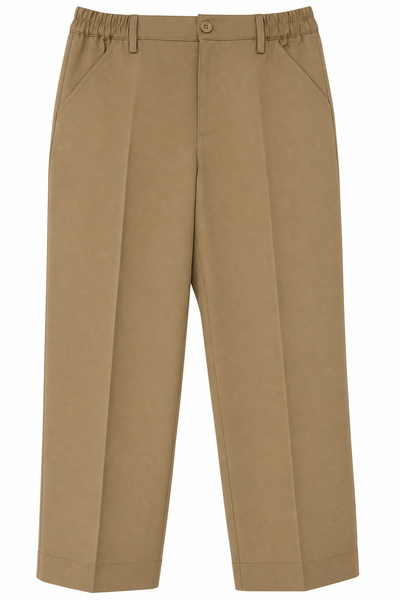 Learning Oasis Boys Khaki Elastic Back Trousers