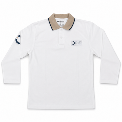 Nün Academy White and Beige Polo Shirt (Girls)